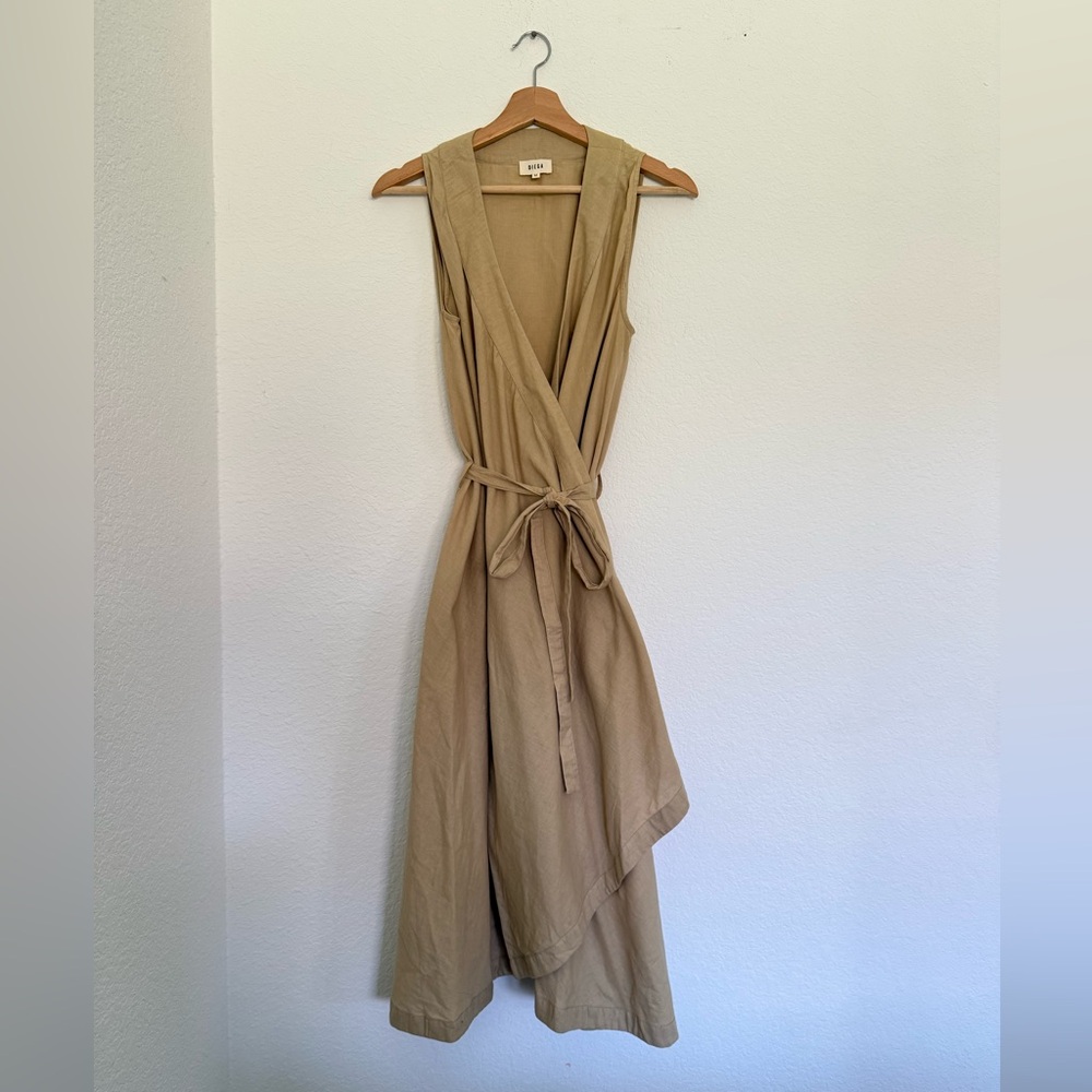 Diega Romanita Wrap Dress in Tan